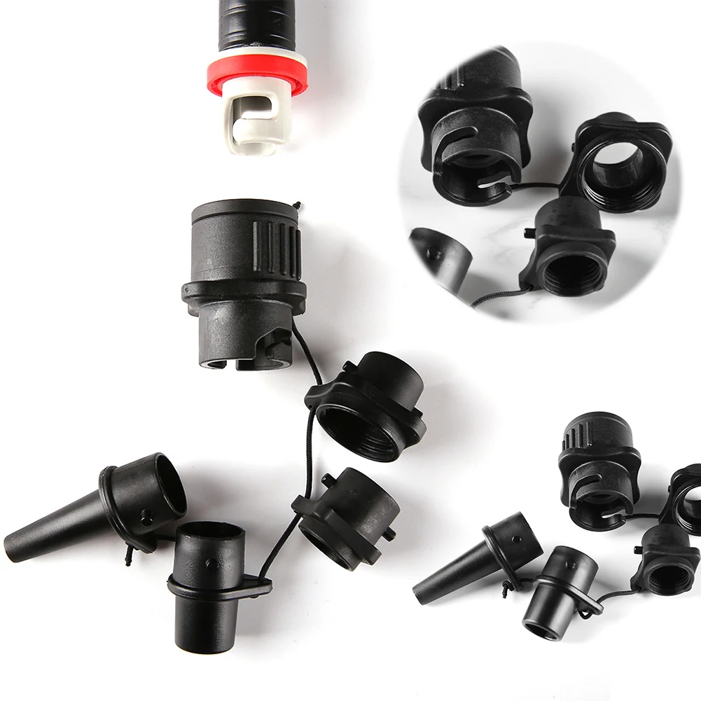 5 In 1 SUP Pump Adaptor Compressor Multi-Function Inflatable Boat Air Valve Adapter Kit Waterproof Portable for Inflatable Boat
