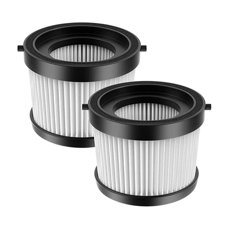 New 2Pcs HEPA Replacement Filter for DEWALT DCV501HB 20V Cordless Handheld Vacuum, with Black Gasket, Part DCV5011H