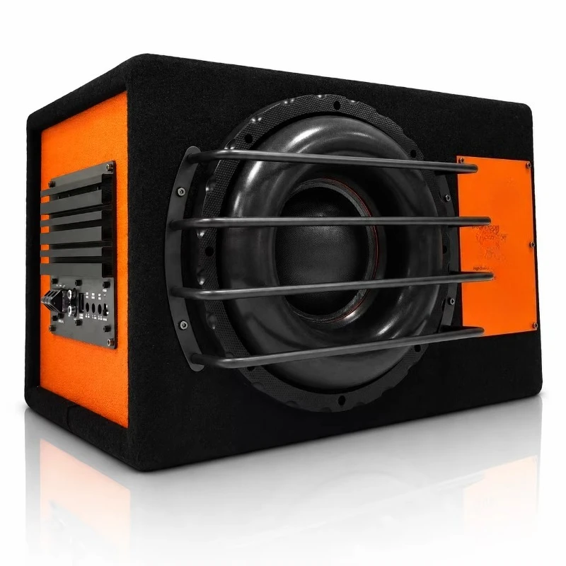 10 Inch Active Subwoofer Wooden Box Car Audio Bass Speaker Powered Subwoofer for Vehicle Audio Upgrade OEM ODM Source Factory