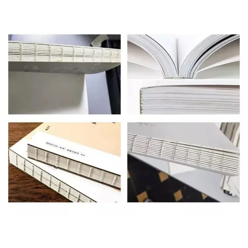 2025Semi Automatic Paper Book Sewing Machine Small Simple A4 Exercise Book Notebook Thread Threading Binding Machine Price For S