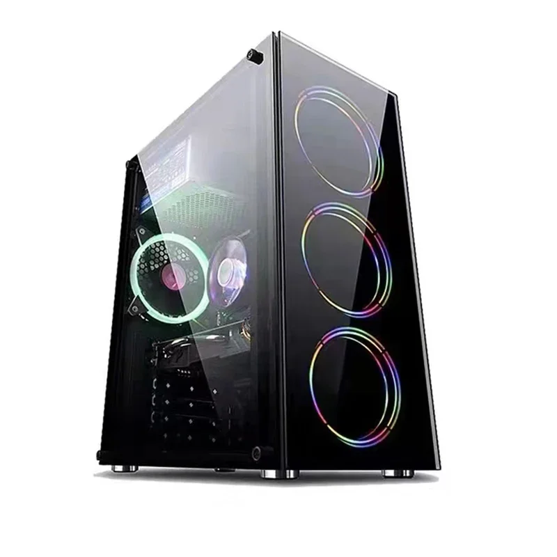 AOTESIER komputer Desktop game, PC Ryzen A87680 500GB NVME Windows10 Pro untuk sistem Unit Pc sesuaikan Pc gamer comp