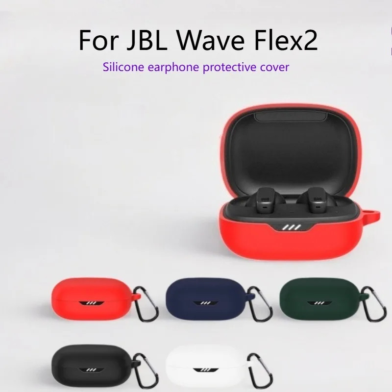 

Silicone Protective Case/cover For JBL Wave Flex2 Bluetooth Wireless Earbuds Including Earphone Case Charging Case Storage