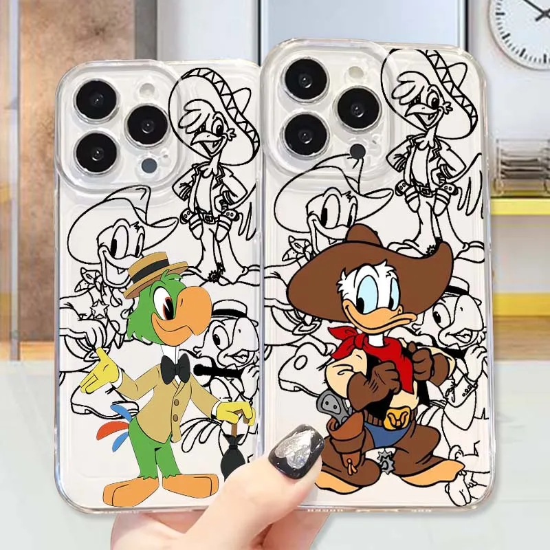 

Art The Three Caballeros Cool Phone Case For Apple iPhone 17 16 15 14 13 12 Mini Air Pro Max Plus Space Shell
