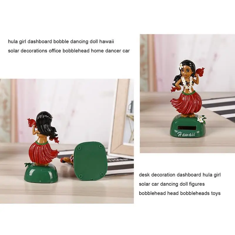 1 Pack Zonne-energie Hula Meisje Bobble Schudden Hoofd Doll Auto Dashboard Dansen