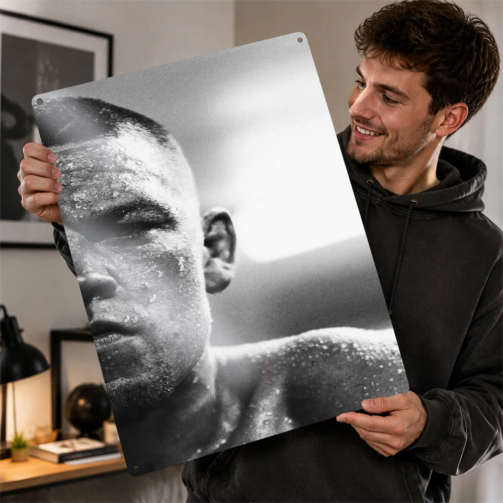 Nate Diaz Printed Poster Customized Aluminum Metal Sign Competition Energy Wall Art Suited To Home Gyms And Fitness Collectors