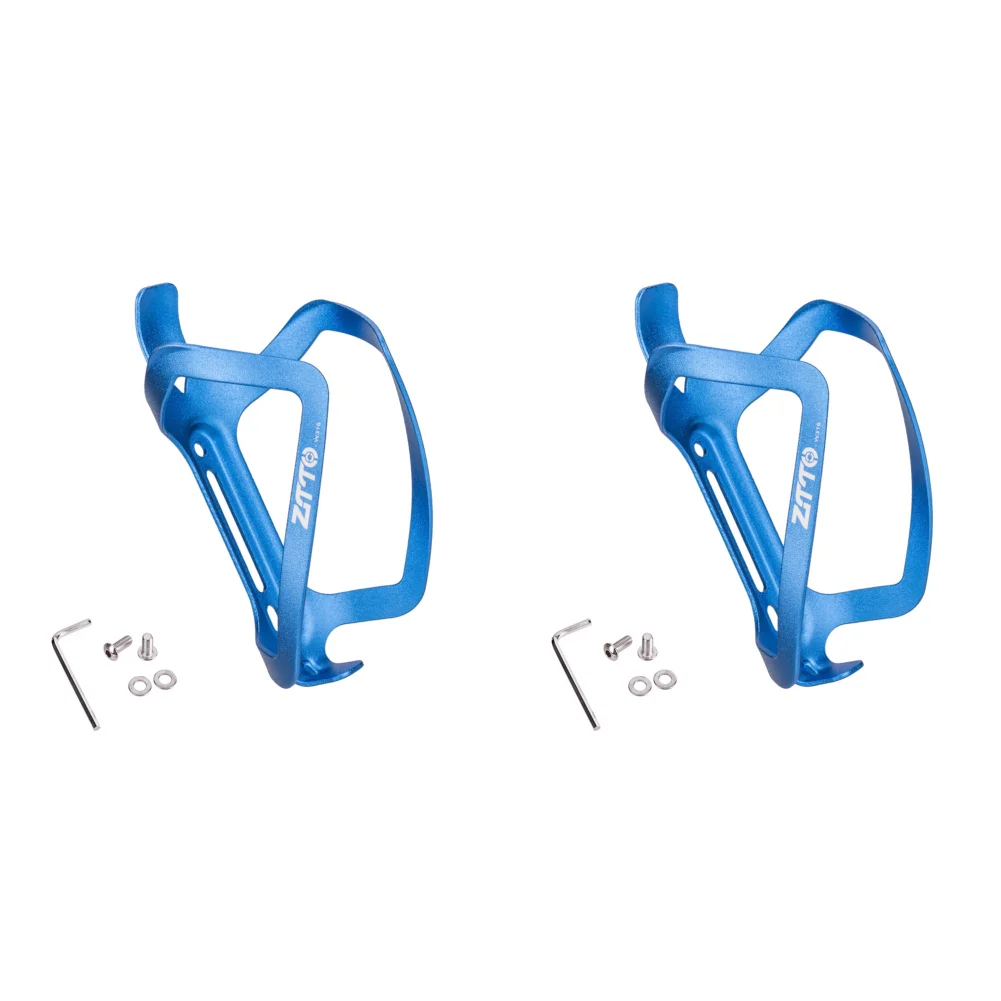 

MTB Bicycle Water Bottle Cage Aluminum Alloy Holder for Outdoor Sport (Blue)