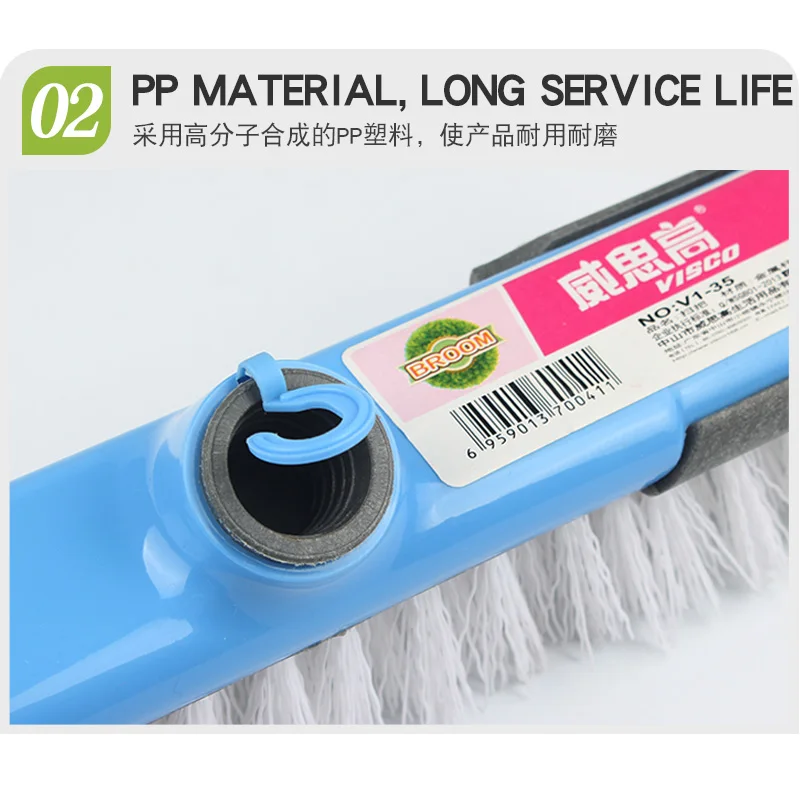 Floor Cleaning Brushes with Long Steel  Handle-47" Bristle Brush Tile Brush  for Cleaning Bathroom,Kitchen,Wall Tile and Outdoor image 3