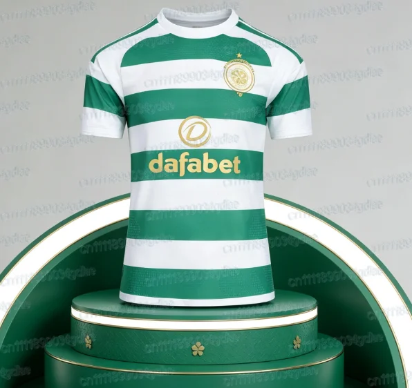 2026-27 Schottland Erwachsenen-Sport Atmungsaktives Celtic FC Schnelltrocknendes Fußballtrikot Herren Heim-Fußball-T-Shirt Unisex Familien-Set – Detail 4