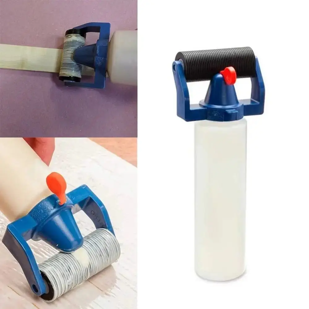 Strumento fai-da-te Bottiglia di colla a tenuta stagna Erogazione Bottiglia di colla in plastica con rullo Applicatore di colla Comodo contenitore per colla Lavorazione del legno