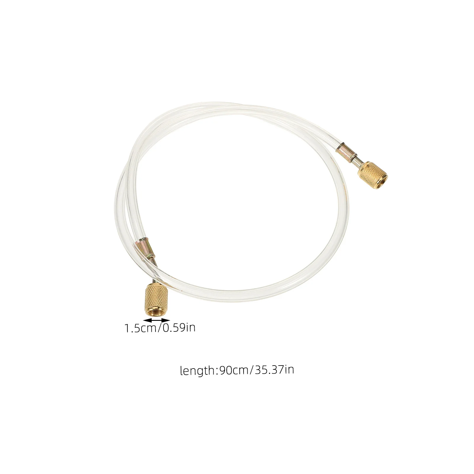 خرطوم شحن مبردات 90 سم ملحق سيارة لتكييف الهواء متين ومقاوم للضغط العالي متوافق مع R134