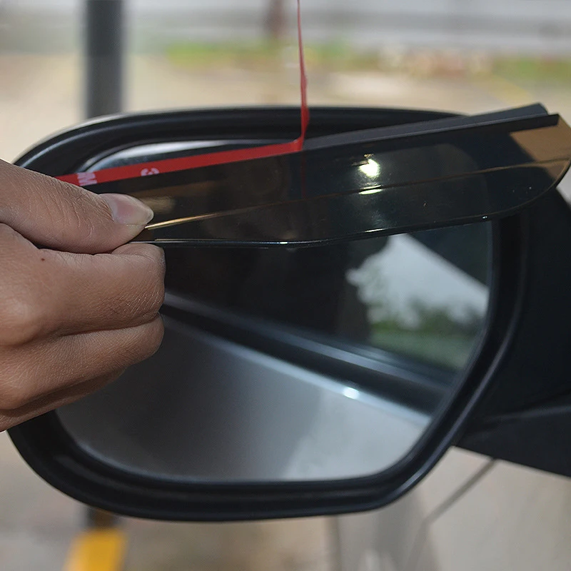 Car Rearview Mirror With Rain Eyebrows Car Reversing Mirror With Clear Rain Shield Car Mounted Rain Shield Transparent