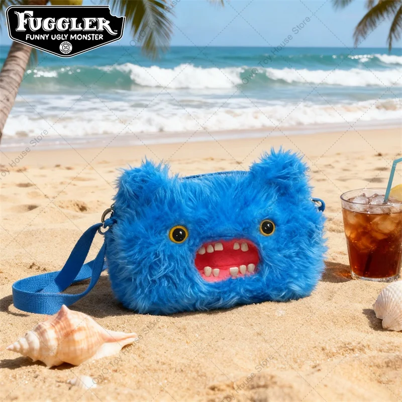 El más nuevo Original Fuggler dientes feos monstruo juguetes de Peluche bolso de hombro Fugglers Screech Mr botones Peluche muñecas bolso cruzado regalo