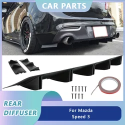 Amortecedor traseiro Lip Difusor Spoiler, Tubarão 5 Barbatanas, Acessórios Do Carro Universal, Splitter para Mazda Velocidade 3, CX-3, CX5, CX-7, 81,5 cm, 1Pc
