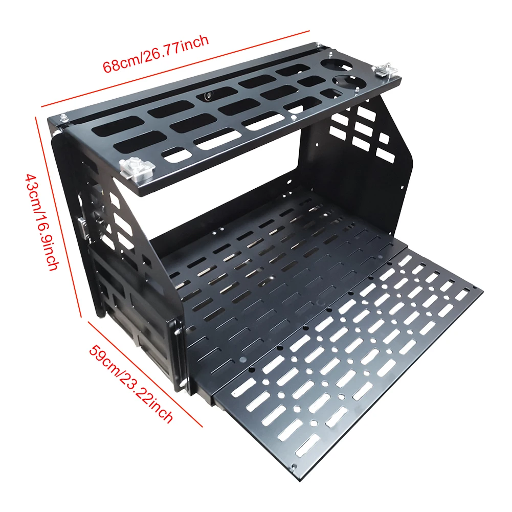 Tailgate Table Rear Door Foldable Shelf Foldable Molle Panel for Ford Bronco