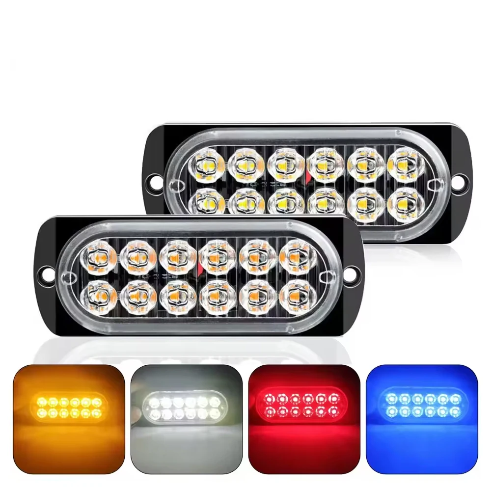 Auto, LKW, LKW-Langstrecken-Seitenleuchten, ultradünne 12-LED-Signalleuchten, Warnleuchten, Dekorationsleuchten, Blinker