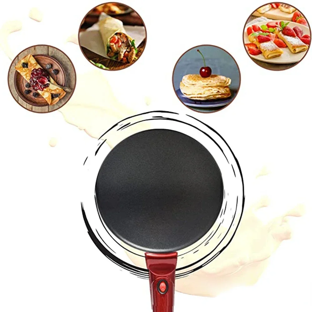 NEW Electric Crepe Maker 220V Pizza Pancake Machine Non-Stick Griddle Baking Pan Cake Machine Kitchen Appliance Cooking Tools