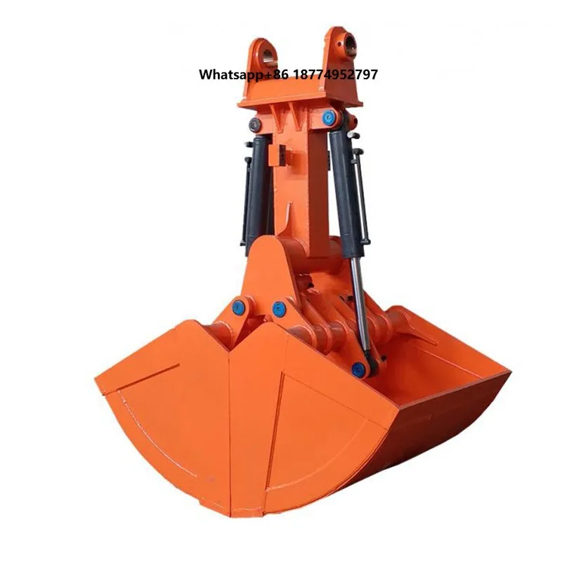 6 Ton Excavator Clamshell Bucket Sets Reinforced Structure Construction Machinery Attachments