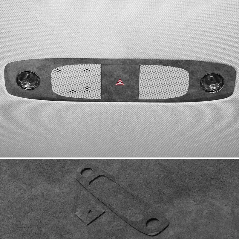 Made of Alcantara For Tesla Model 3 (2019-2023)/ Y(2019-2024) Reading Light Control Panel Trim Sticker Car Interior Accessories view 5
