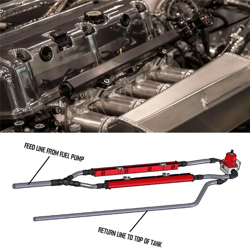 AT29-K-Series Automotive Fuel Rails High Flow Fuel Rails Fuel Rails Automotive Accessories For Honda Civic Acura