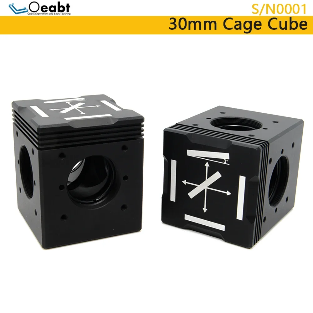 30mm Cage Cube for Kinematic Fluorescence Filter Cube Inserts Base for Ø1