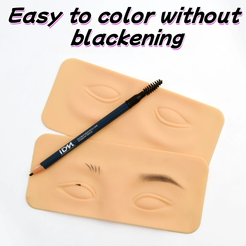 3D-Make-up-Praxis für Augenbrauen und Augenlider. Verdickte dreidimensionale Nachahmung der weichen Haut echter menschlicher Augen. Geeignet für die Augen