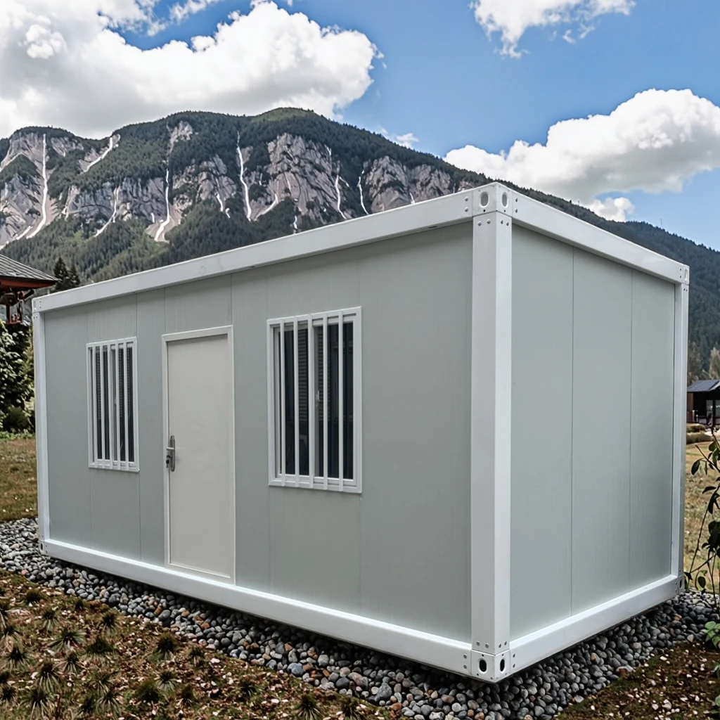 luxury modular container houses are removable prefabricated steel camping houses for shops using the small house concept