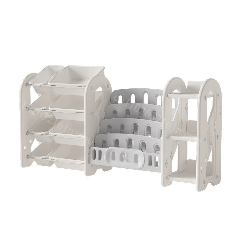 Multi-layer storage rack bookshelf box corner rack plastic material cabinet toy rack household