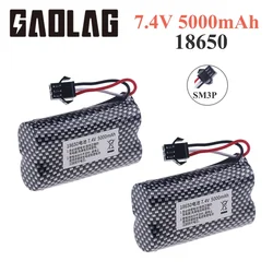 7.4V 5000mah Caricabatteria MN82 Batteria per auto telecomandata MN128 MN78 LC79 per orologio Gesto Rilevamento Twisted RC acrobatico auto SM3p