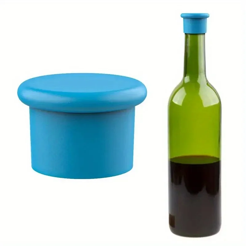 Reusable Silicone Wine Bottle Stoppers and Glass Stoppers for Wine, Red Wine, and Champagne