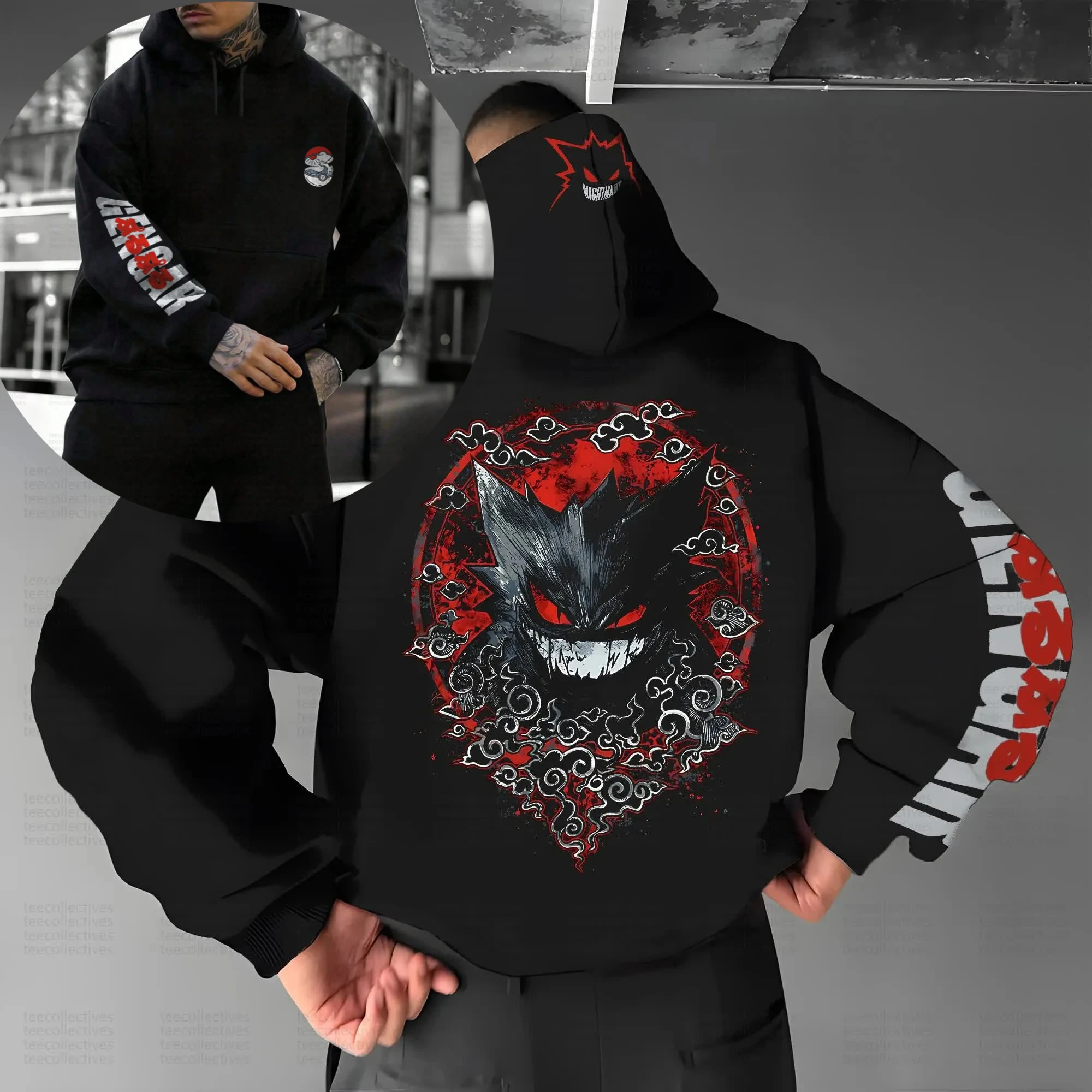 pokemon-gengar-camiseta-solta-casual-de-rua-da-moda-masculina-e-feminina-de-verao-moletom-com-capuz-shorts-e-calcas-de-moletom-top-esportivo-popular