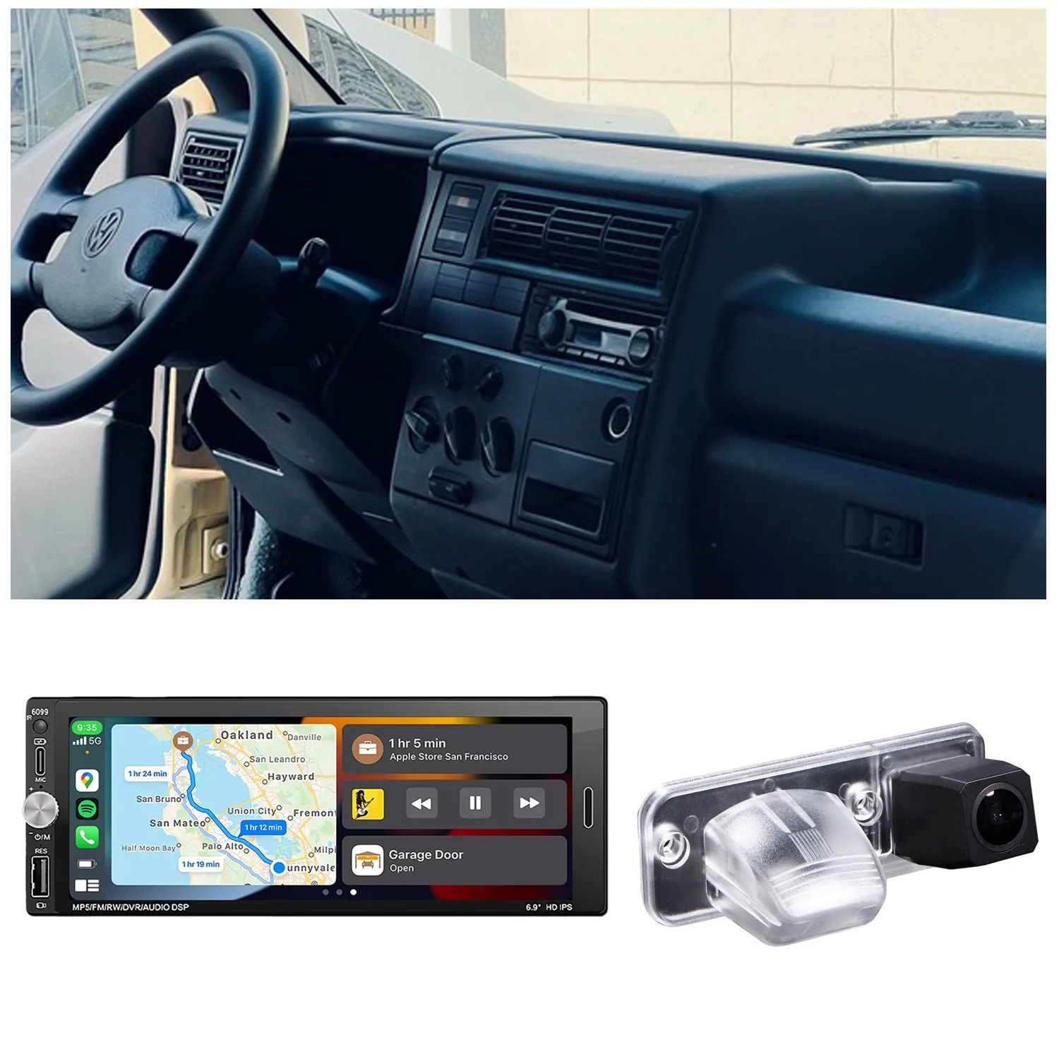 Bluetooth Carpaly Android Car radio Navigation+HD Reverse camera For VW Transporter Caravelle Multivan T4 IV 4 Pritsche  Bus