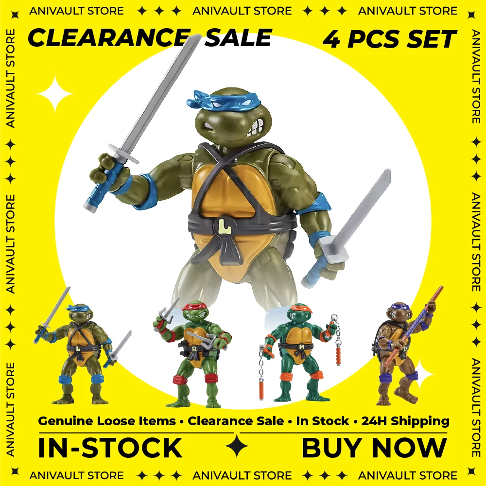 disponibili-modelli-giocattolo-action-figure-originali-playmates-tartarughe-ninja-tmnt-leonardo-raphael-michaelangelo-donatello-splinter-4-pollici