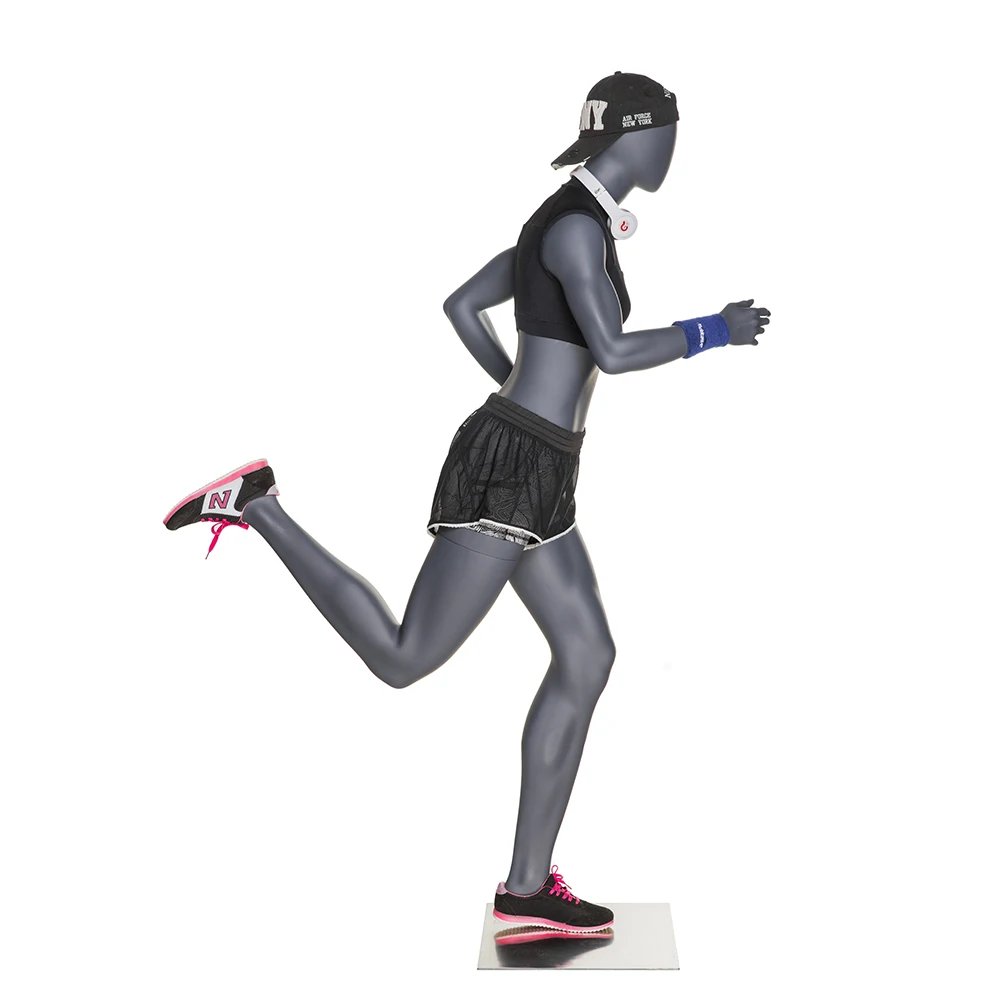 Afellow Wholesale Fiberglass Athletic Female Mannequin Sport Fitness Clothes Display 