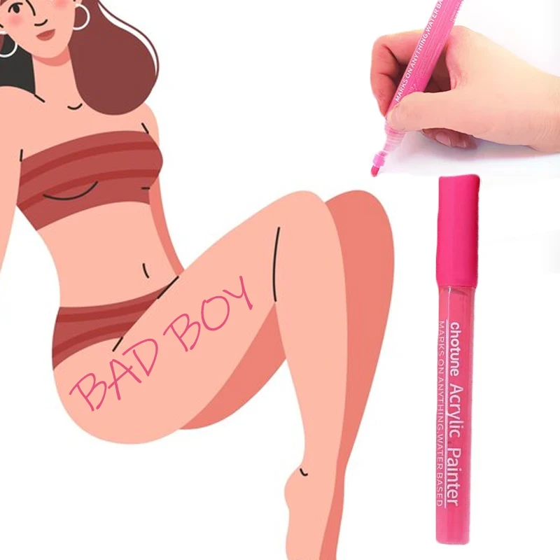 الكتابة على الجدران القلم ألعاب الكبار اللعوب الملحقات الغريبة أدوات قابل للغسل الجسم اللوحة Bdsm علامات DIY بها بنفسك الوشم ماكياج الجنس لعب C07