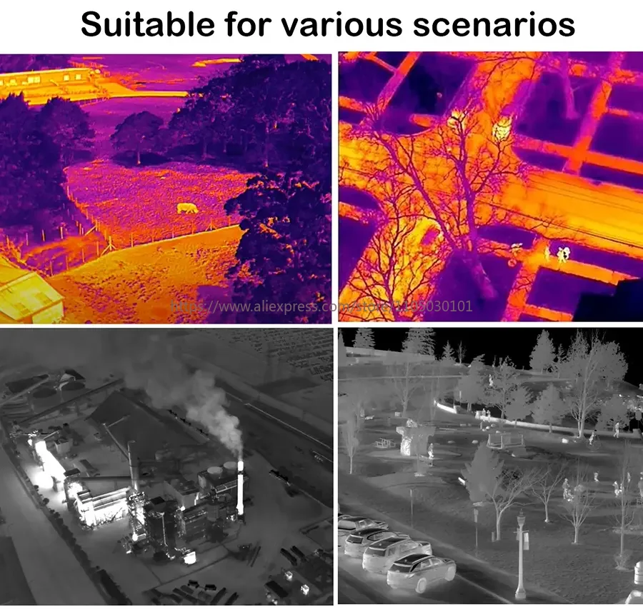 256*192 384*288 640*512 Resolusi Analog CVBS Deteksi LWIR Thermal Camera Core Modul Kamera Pencitraan Termal Inframerah