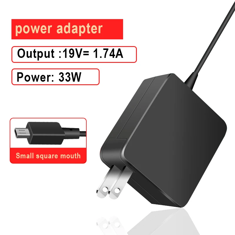 19V 1.74A 33W Micro-USB AC Laptop Adapter Power Charger For Asus Eeebook X205 X205T X205TA E202 E202SA E205SA EXA1206UH Netbook