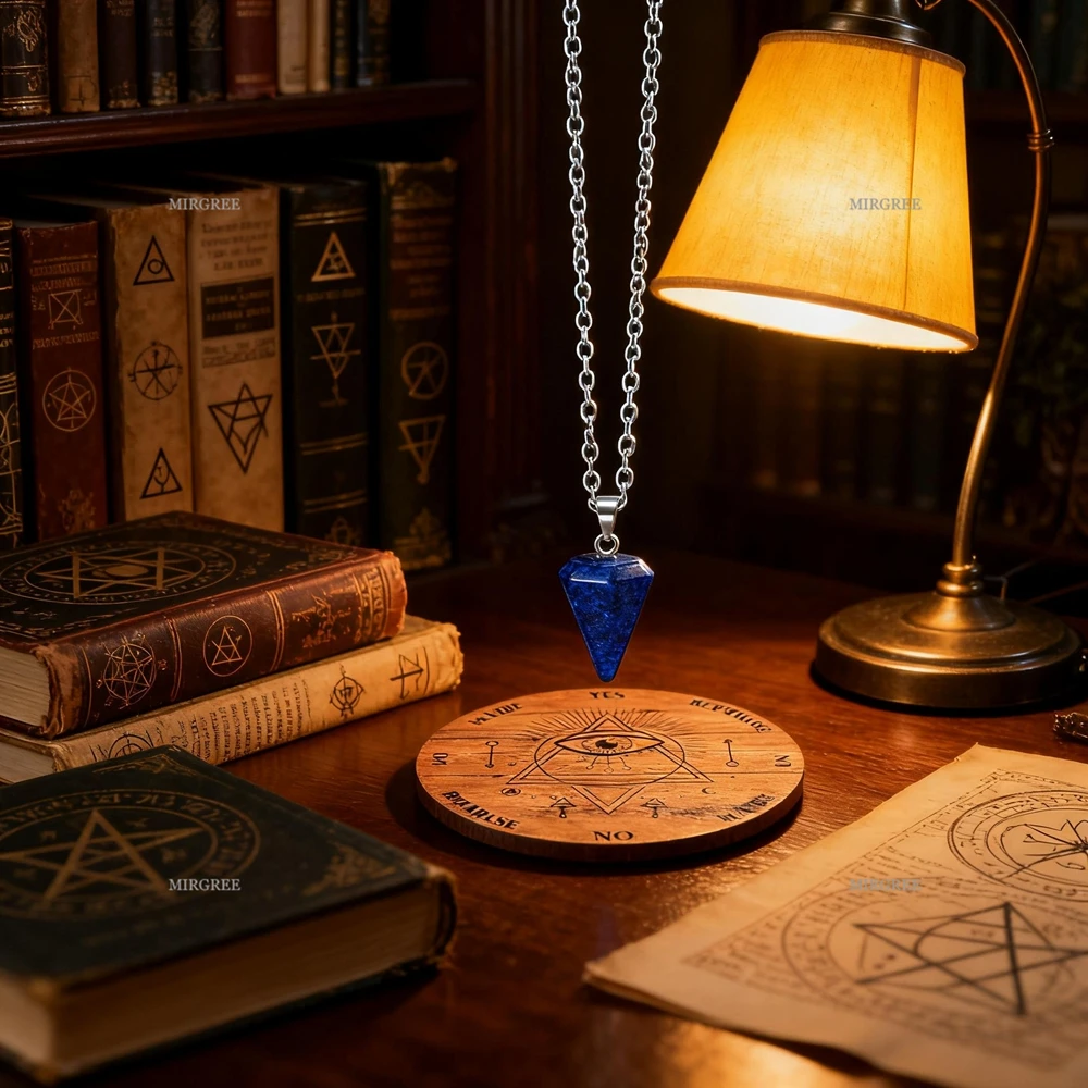 2pcs Necklace Pendulum and Divination Board Set, Pendulum for Healing, Growth, and Practice, Perfect Complement To Your Ceremony