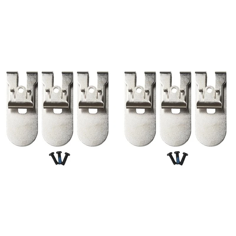 A36T-6Pcs N435687 Belt Hook Clip Kit With Screws For Drill Driver N435687 DCF620/DCF620B DCF622 For Drywall Power Tools