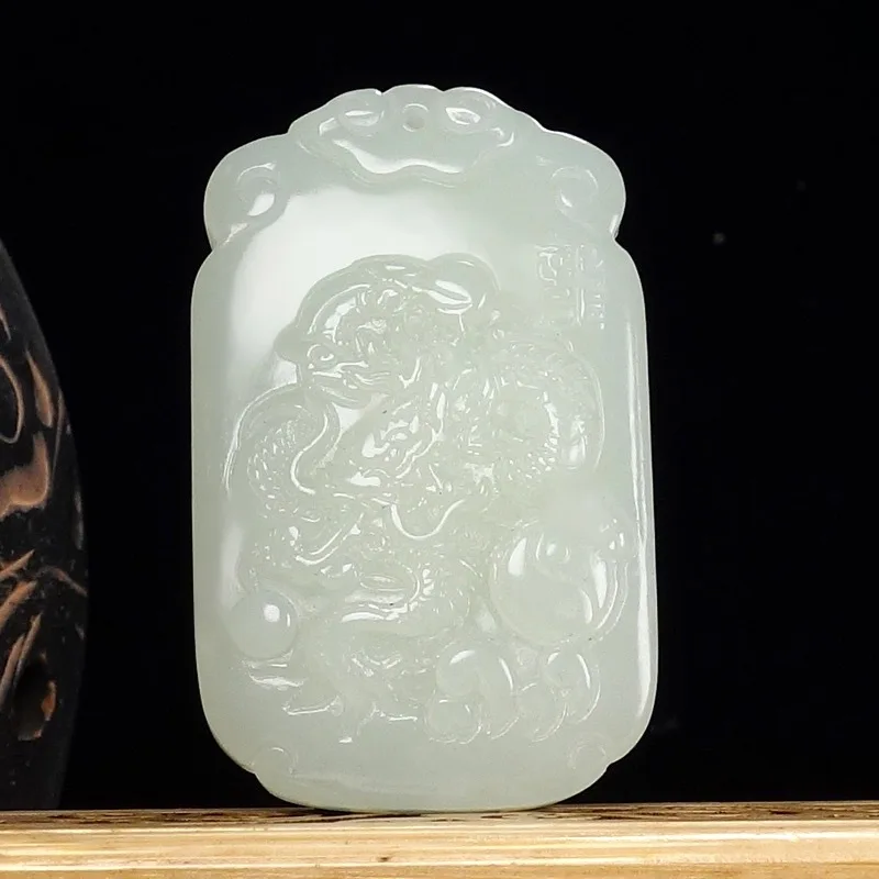Hotan Jade Zodiac Pendant Necklace Men And Women - Ox, Tiger, Rabbit,, Snake, Horse, Sheep, Monkey, Chicken,
