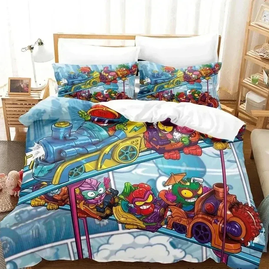 

Luxury New 3D Print Super Zings Bedding Set Boys Girls Twin Queen King Size Duvet Cover Bed boys Adult Home Textileextile