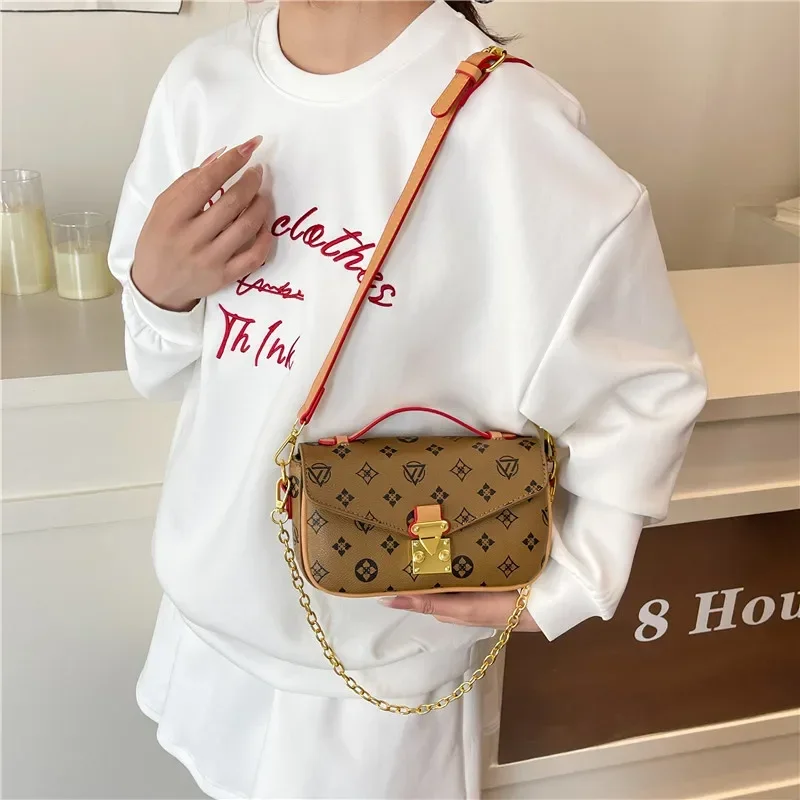 

Classic Stylish Designer Paris Diaper Bag Luxury Elegant Simple Leather Tote For Women Minimalist Vintage Shoulder Bag