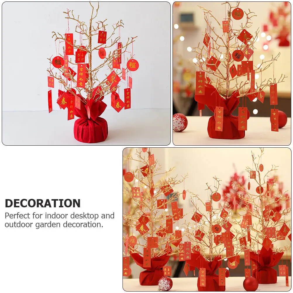 

Simulated Fortune Tree Decor Premium Desktop Ornament For Home Holiday Party Garden Decoration New Year Spring Festival Tabletop