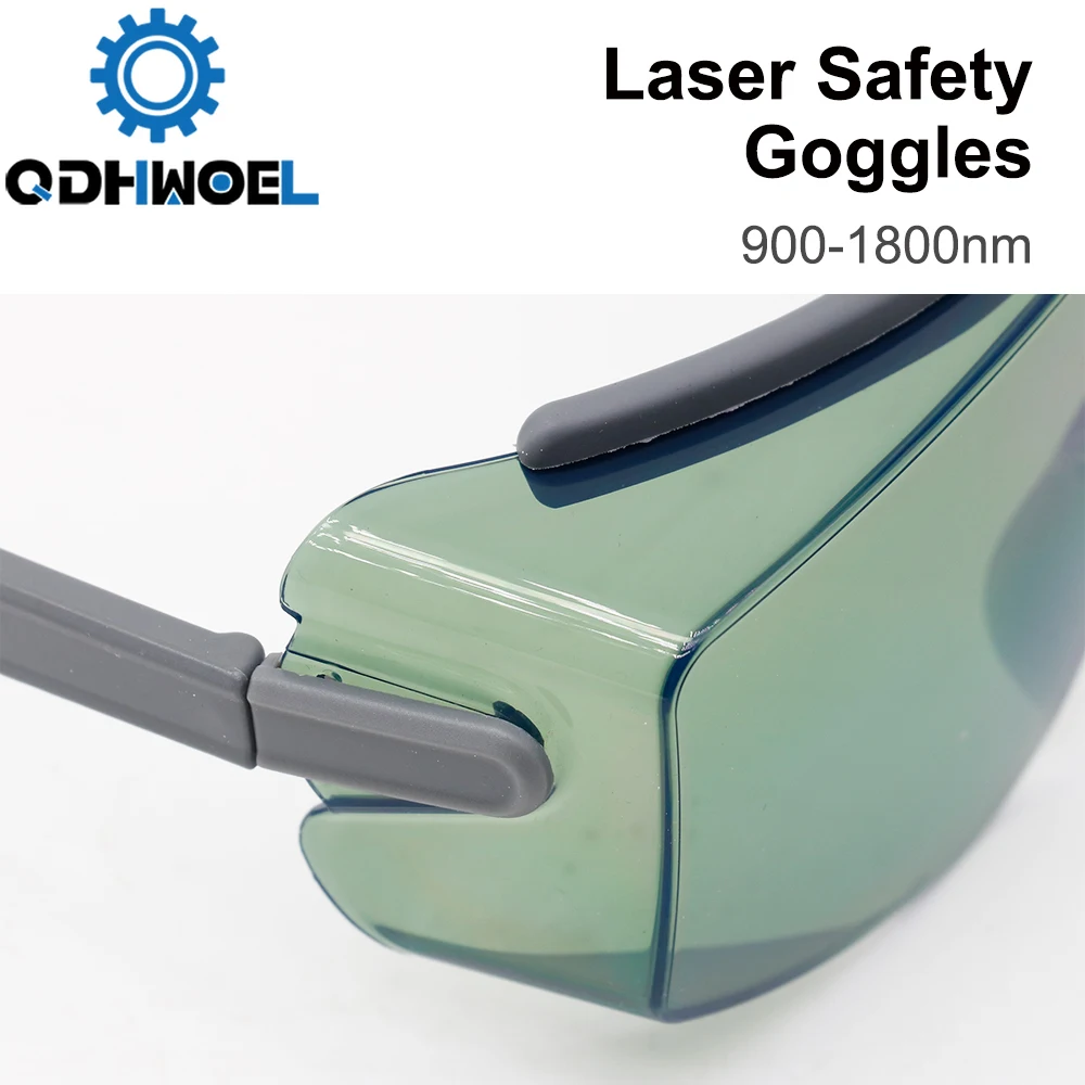 QDHWOEL 1064nm Protective Goggles Laser Safety Goggles 900-1800nm OD6+ CE For Fiber Laser Marking & Cutting