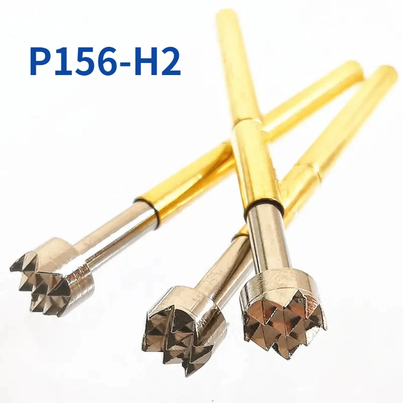 

100PCS/Pack P156-H2 Nine-jaw Plum Blossom Head Spring Test Probe Outer Diameter 2.36mm Length 34mm for ICT Testing