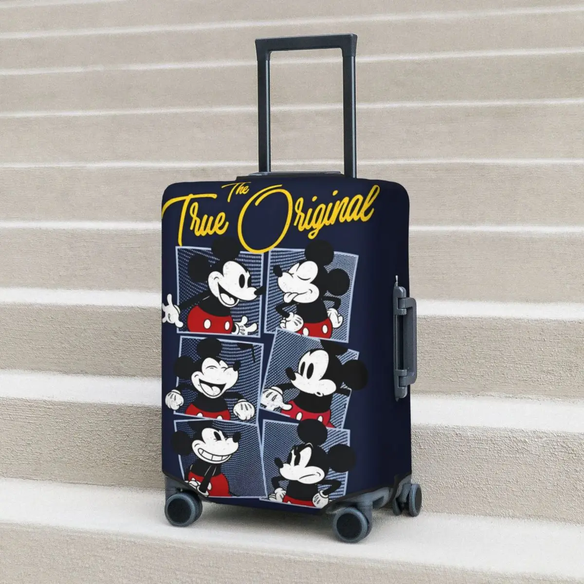 

Mickey Mouse Cartoon Suitcase Cover Flight Practical Luggage Supplies Cruise Trip Protection