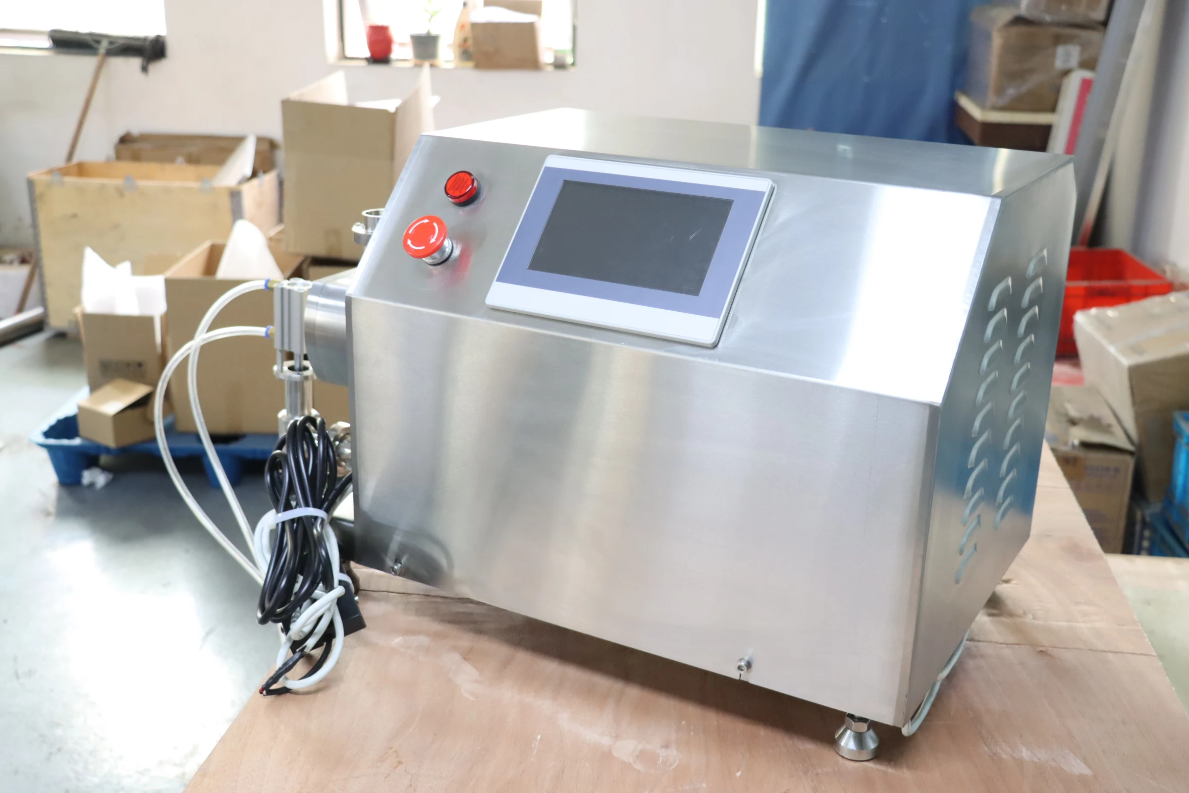 Stainless Steel Adjustable Speed Semi-Automatic Lobe Pump Viscous Liquid Honey Tomato Paste Yogurt Cosmetic Filling Machine