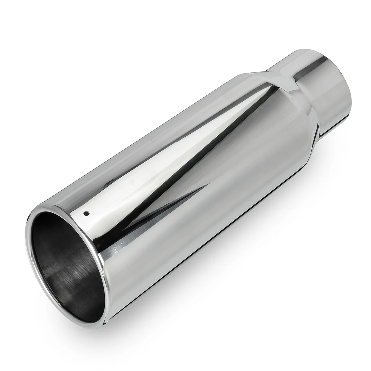 Universal Car Straight Exhaust Tip 3 Inch Inlet 4 Inch Outlet 12 Inch Length Stainless Steel Muffler Tip For Car Tailpipe