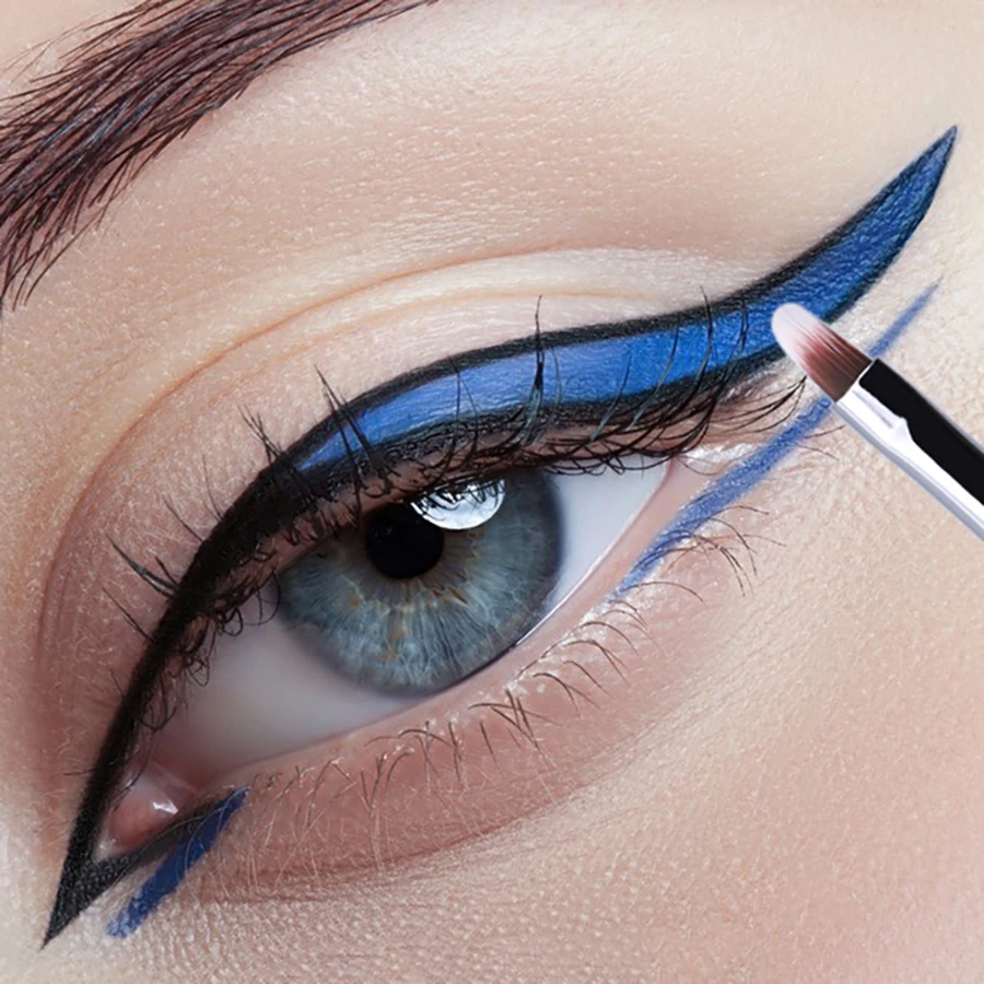 T23 แปรงเจลไลเนอร์ แปรงอายไลเนอร์แบบละเอียด แปรงแต่งหน้าอายไลเนอร์แบบน้ํา แปรงอายไลเนอร์แบบบางแบบมืออาชีพ เครื่องมือแต่งหน้าอายเจลไลเนอร์