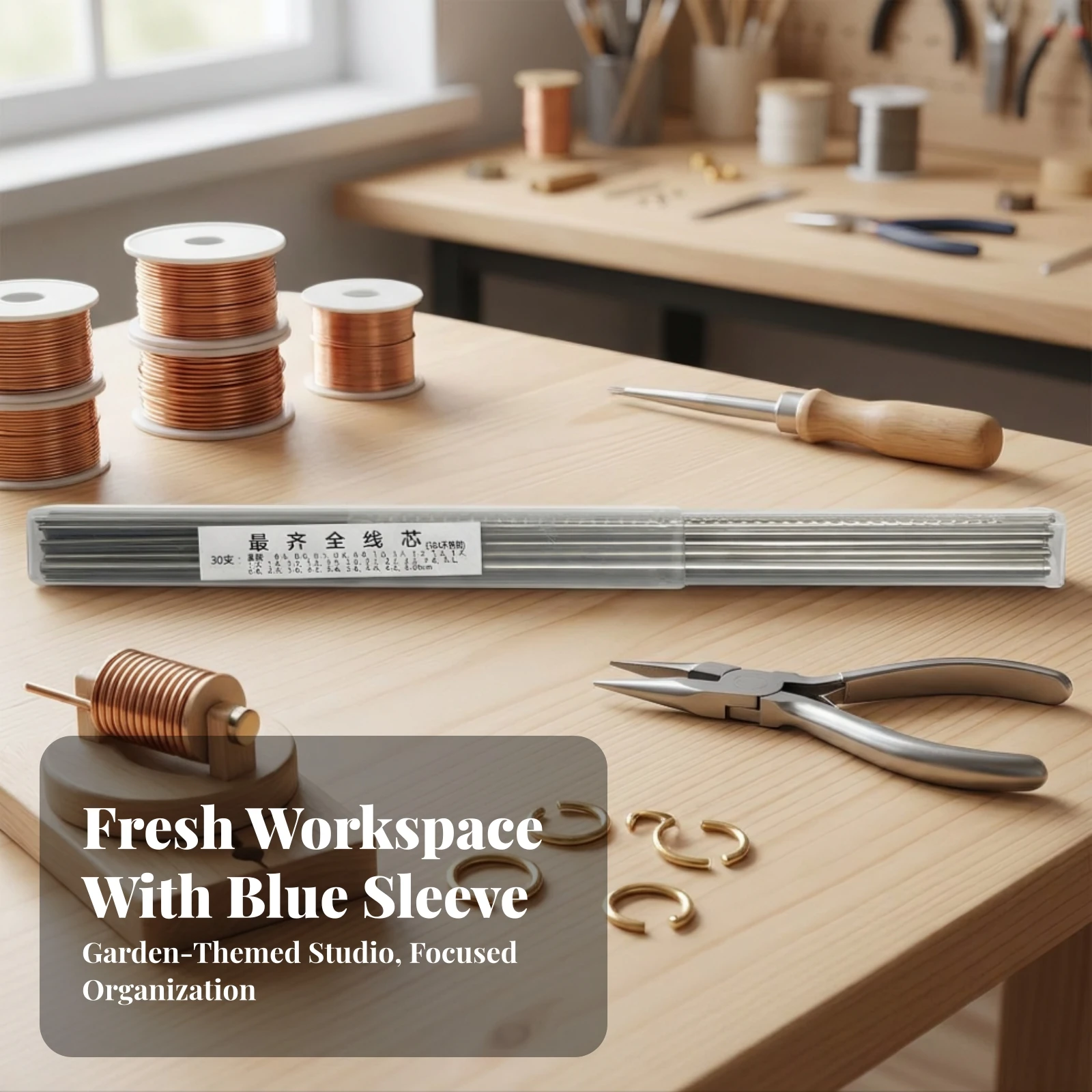 30 Pieces Spring Making Rods Cylindrical Coil Winding Rods Winding Bar Accurate Rust-Resistant for Crafters, Workshop