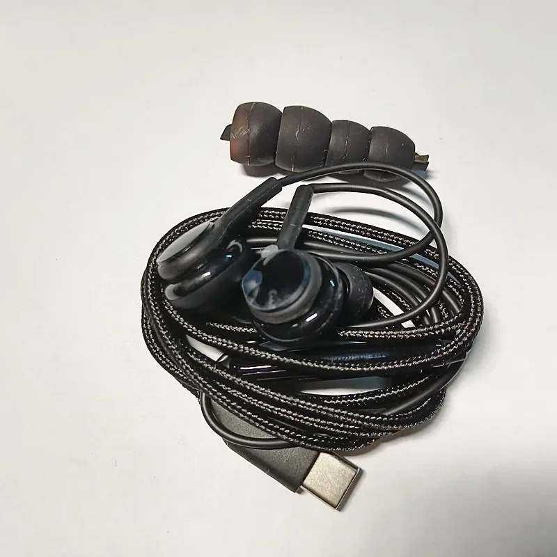GEFENSI 10 Pcs/lot Type C Wired In-ear Earphones With Microphone For Samsung Huawei Xiaomi Ear Buds Headphones Stereo
